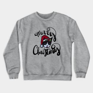 Merry Christmas Cat Crewneck Sweatshirt